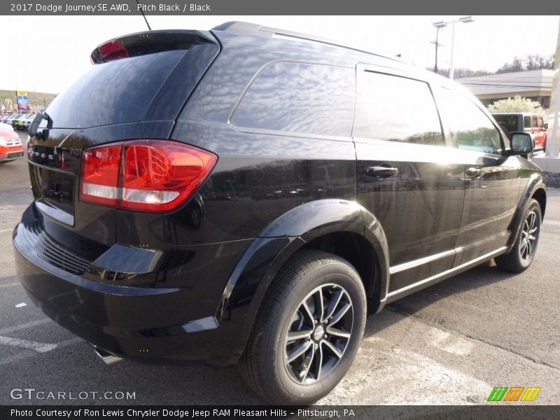 Pitch Black / Black 2017 Dodge Journey SE AWD