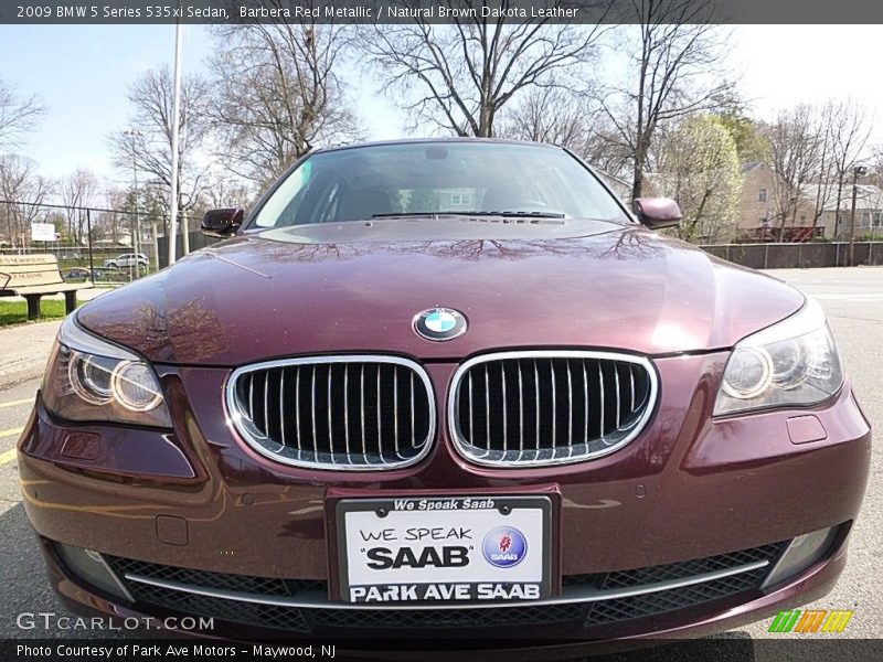 Barbera Red Metallic / Natural Brown Dakota Leather 2009 BMW 5 Series 535xi Sedan