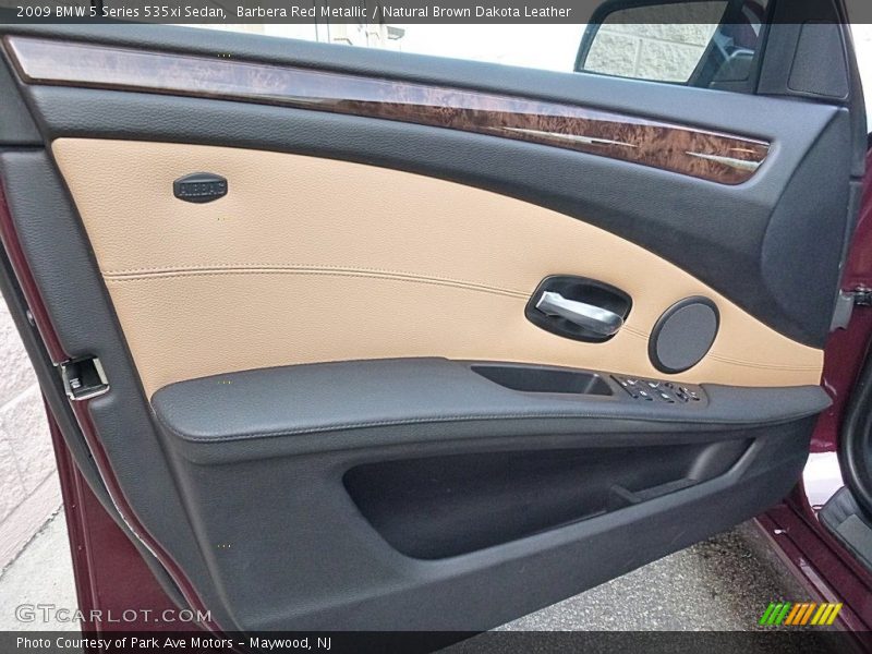 Barbera Red Metallic / Natural Brown Dakota Leather 2009 BMW 5 Series 535xi Sedan