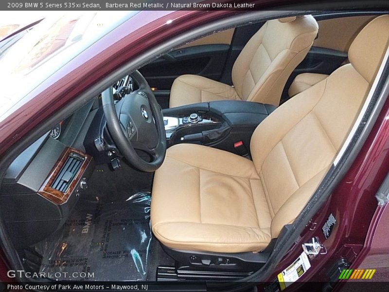 Barbera Red Metallic / Natural Brown Dakota Leather 2009 BMW 5 Series 535xi Sedan