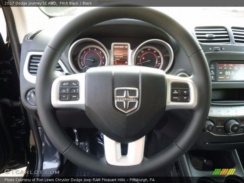 Pitch Black / Black 2017 Dodge Journey SE AWD