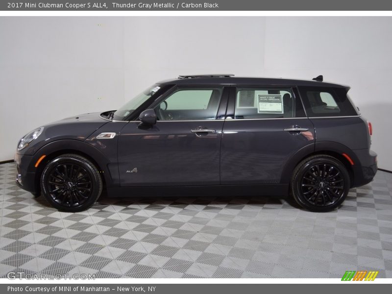 Thunder Gray Metallic / Carbon Black 2017 Mini Clubman Cooper S ALL4