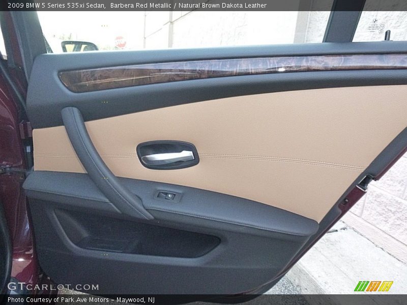 Barbera Red Metallic / Natural Brown Dakota Leather 2009 BMW 5 Series 535xi Sedan
