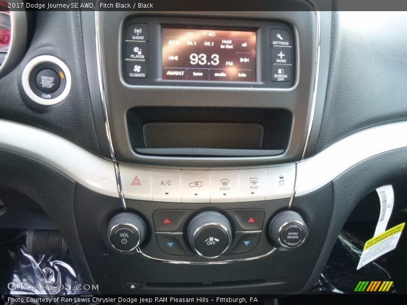 Pitch Black / Black 2017 Dodge Journey SE AWD