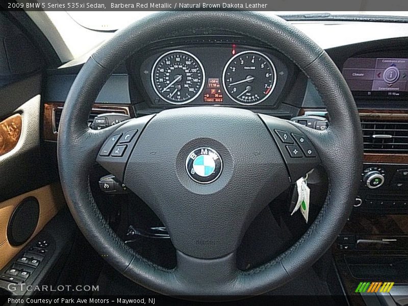 Barbera Red Metallic / Natural Brown Dakota Leather 2009 BMW 5 Series 535xi Sedan