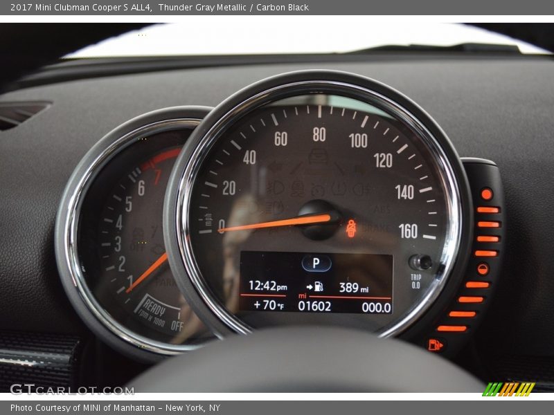 Thunder Gray Metallic / Carbon Black 2017 Mini Clubman Cooper S ALL4