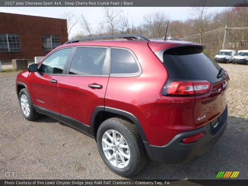 Deep Cherry Red Crystal Pearl / Black 2017 Jeep Cherokee Sport 4x4