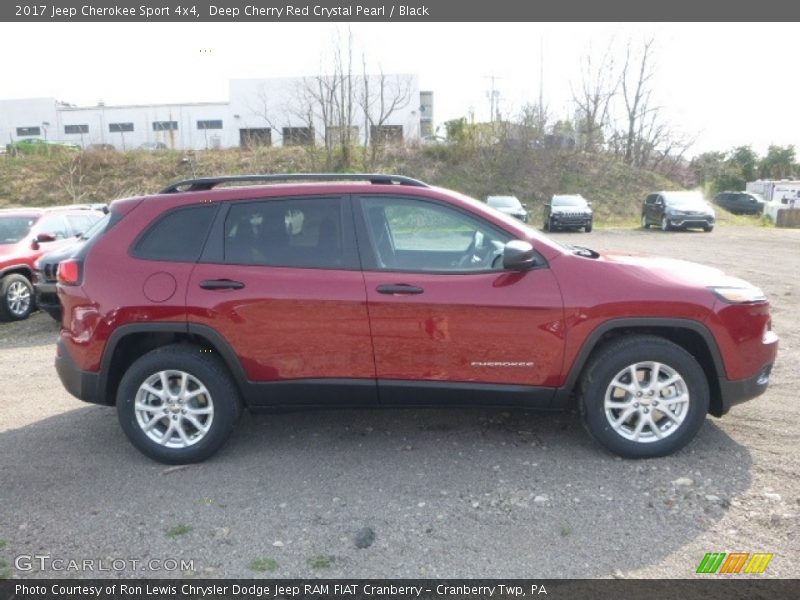 Deep Cherry Red Crystal Pearl / Black 2017 Jeep Cherokee Sport 4x4