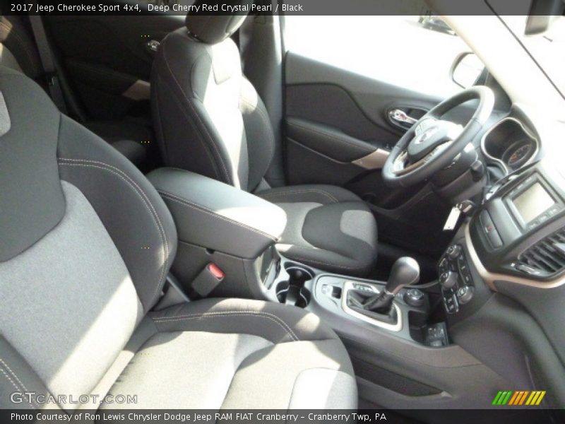 Deep Cherry Red Crystal Pearl / Black 2017 Jeep Cherokee Sport 4x4