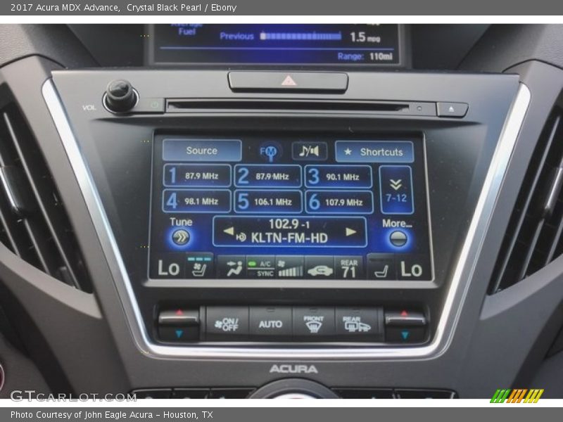 Crystal Black Pearl / Ebony 2017 Acura MDX Advance