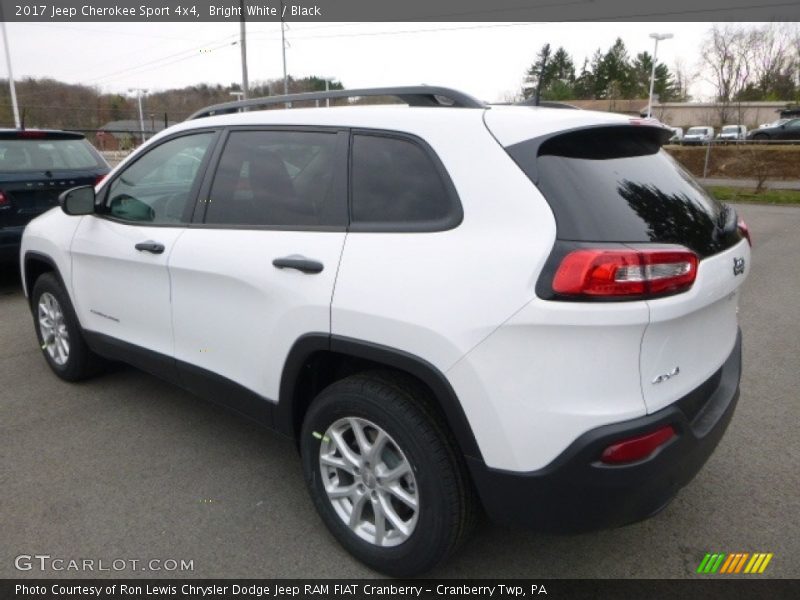 Bright White / Black 2017 Jeep Cherokee Sport 4x4