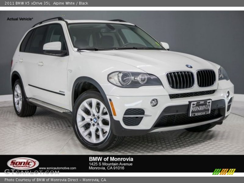 Alpine White / Black 2011 BMW X5 xDrive 35i