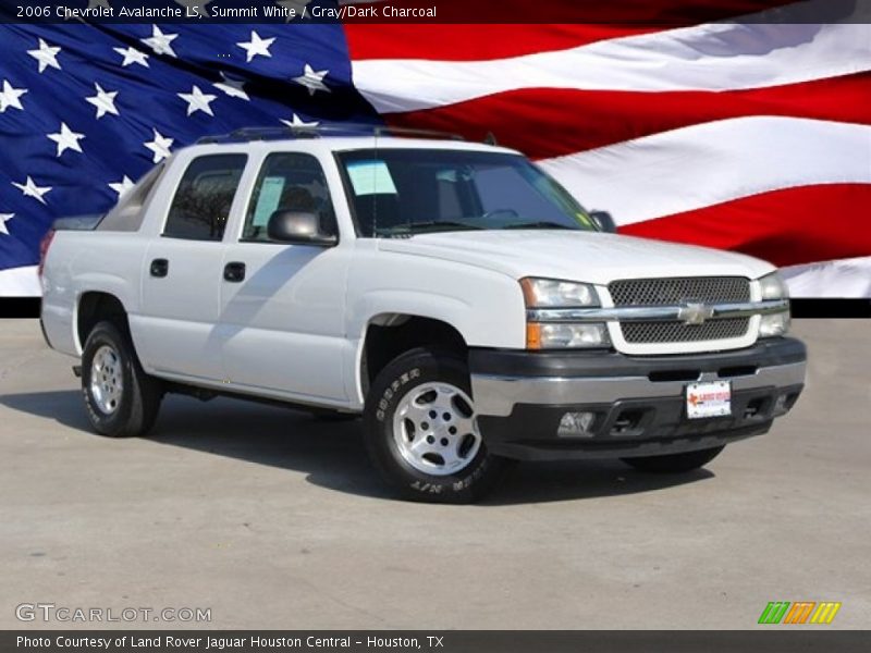 Summit White / Gray/Dark Charcoal 2006 Chevrolet Avalanche LS