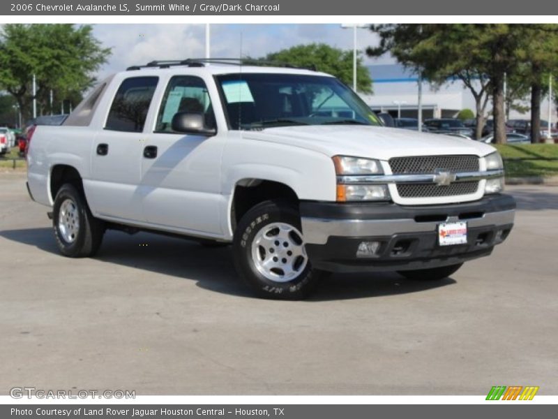 Summit White / Gray/Dark Charcoal 2006 Chevrolet Avalanche LS