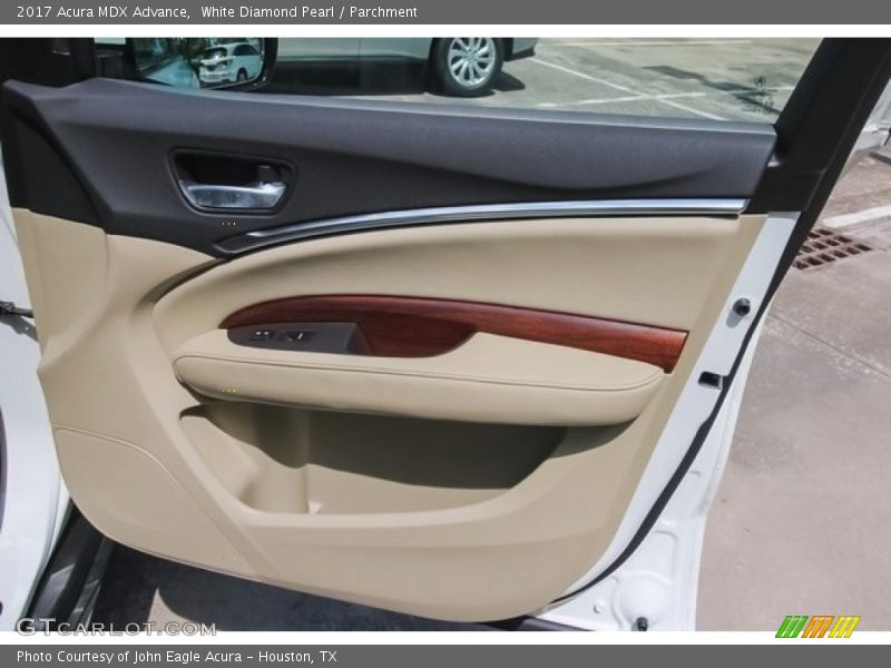 White Diamond Pearl / Parchment 2017 Acura MDX Advance
