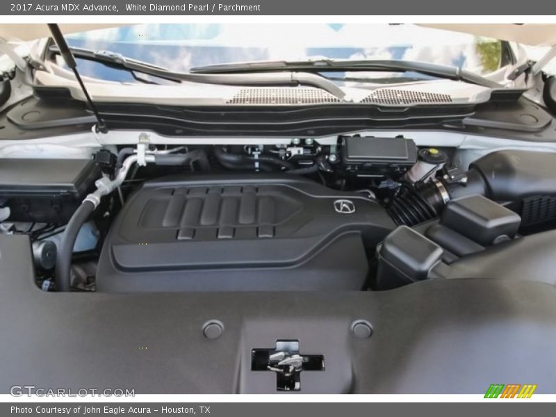 White Diamond Pearl / Parchment 2017 Acura MDX Advance