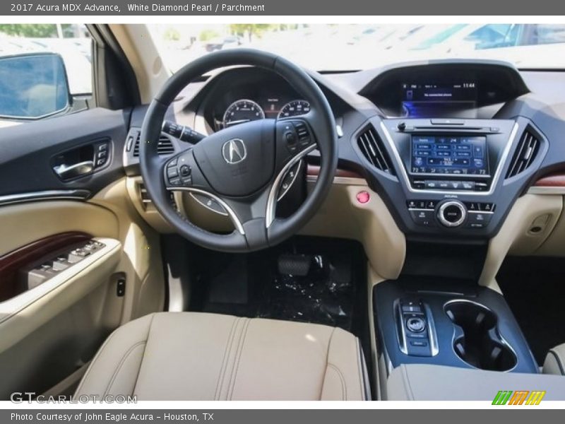 White Diamond Pearl / Parchment 2017 Acura MDX Advance