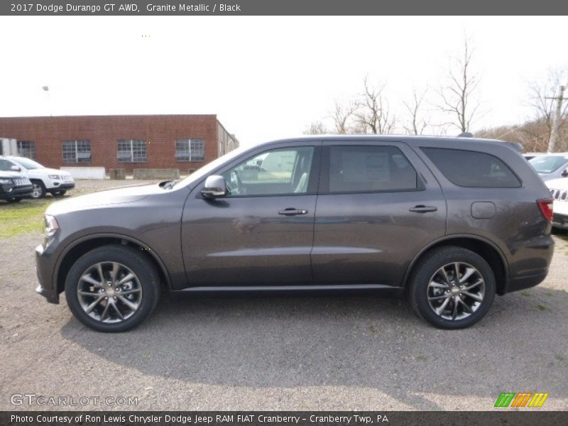 Granite Metallic / Black 2017 Dodge Durango GT AWD