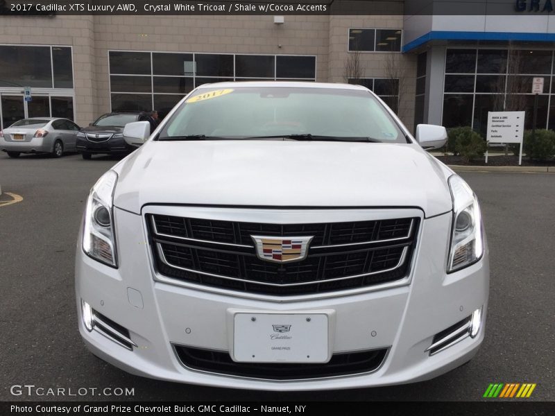 Crystal White Tricoat / Shale w/Cocoa Accents 2017 Cadillac XTS Luxury AWD