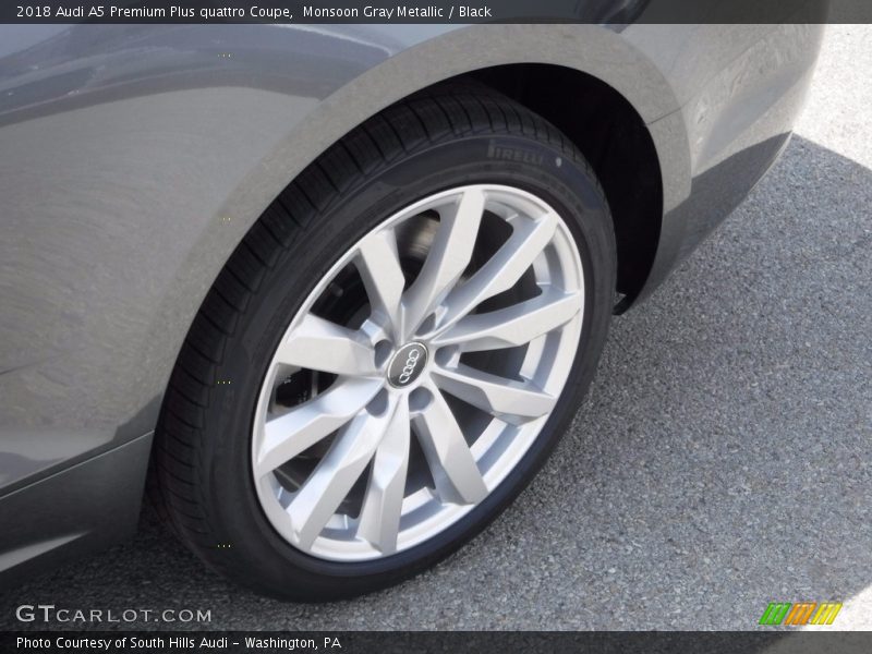 Monsoon Gray Metallic / Black 2018 Audi A5 Premium Plus quattro Coupe