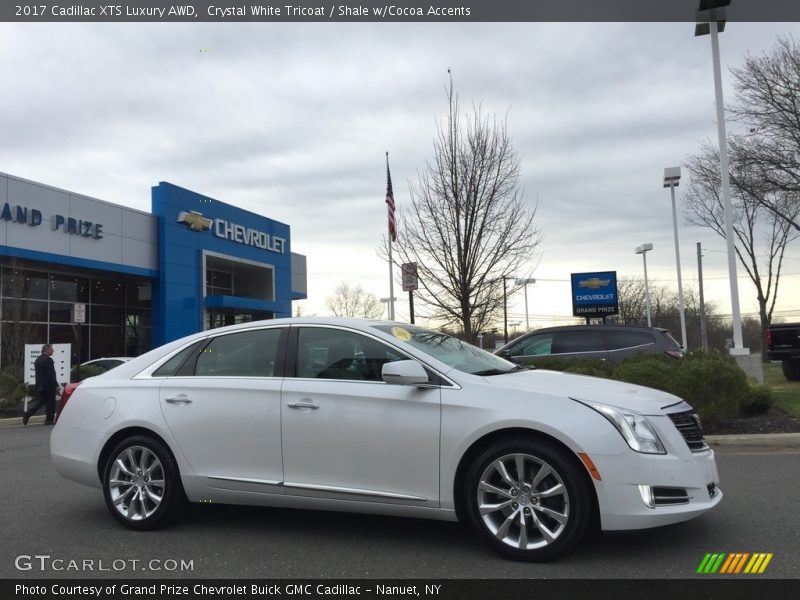 Crystal White Tricoat / Shale w/Cocoa Accents 2017 Cadillac XTS Luxury AWD