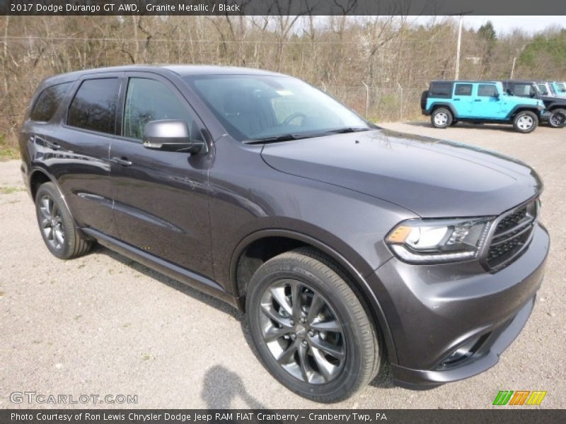 Granite Metallic / Black 2017 Dodge Durango GT AWD