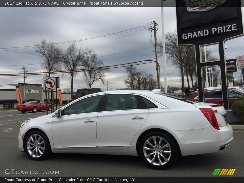 Crystal White Tricoat / Shale w/Cocoa Accents 2017 Cadillac XTS Luxury AWD