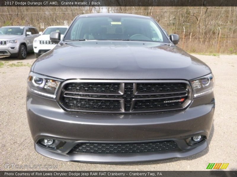Granite Metallic / Black 2017 Dodge Durango GT AWD