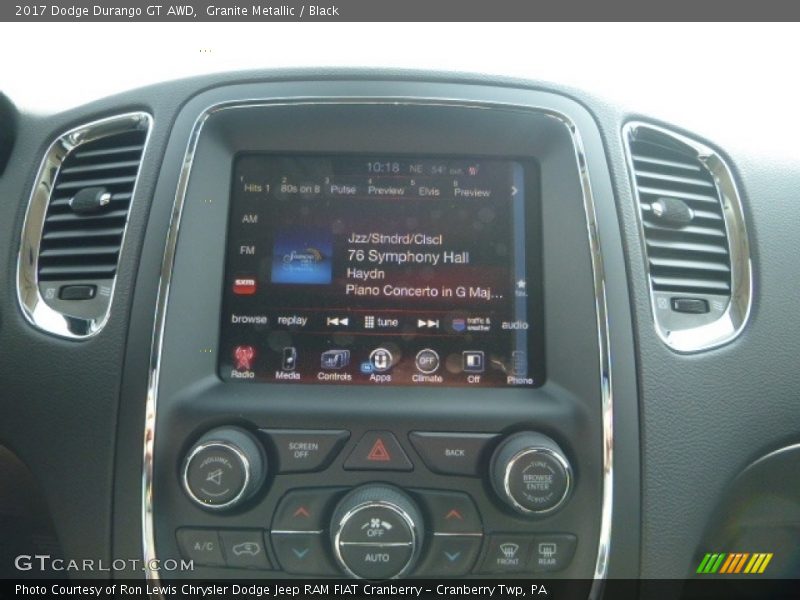 Granite Metallic / Black 2017 Dodge Durango GT AWD