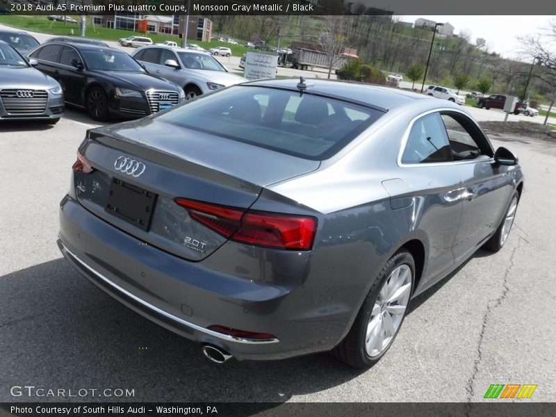 Monsoon Gray Metallic / Black 2018 Audi A5 Premium Plus quattro Coupe