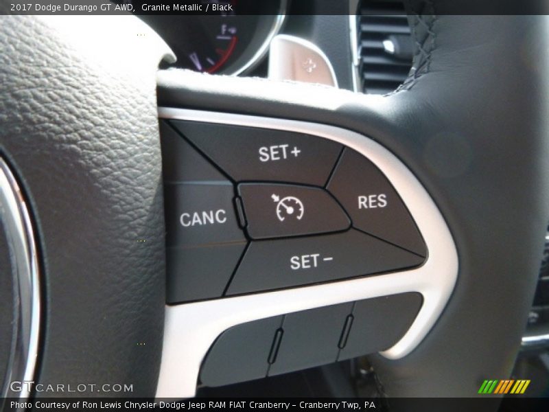 Granite Metallic / Black 2017 Dodge Durango GT AWD
