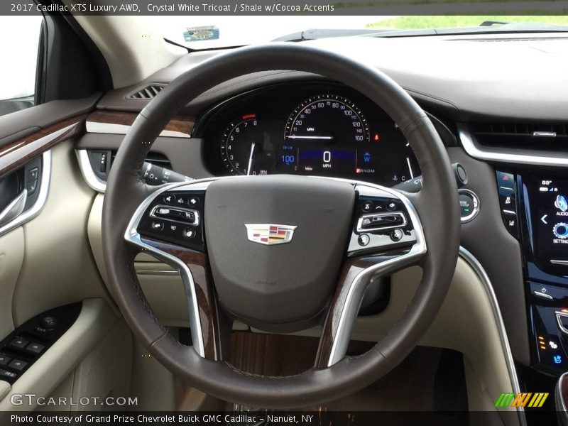 Crystal White Tricoat / Shale w/Cocoa Accents 2017 Cadillac XTS Luxury AWD