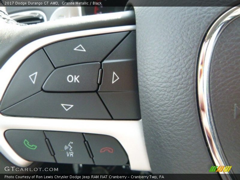 Granite Metallic / Black 2017 Dodge Durango GT AWD