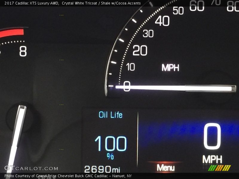 Crystal White Tricoat / Shale w/Cocoa Accents 2017 Cadillac XTS Luxury AWD