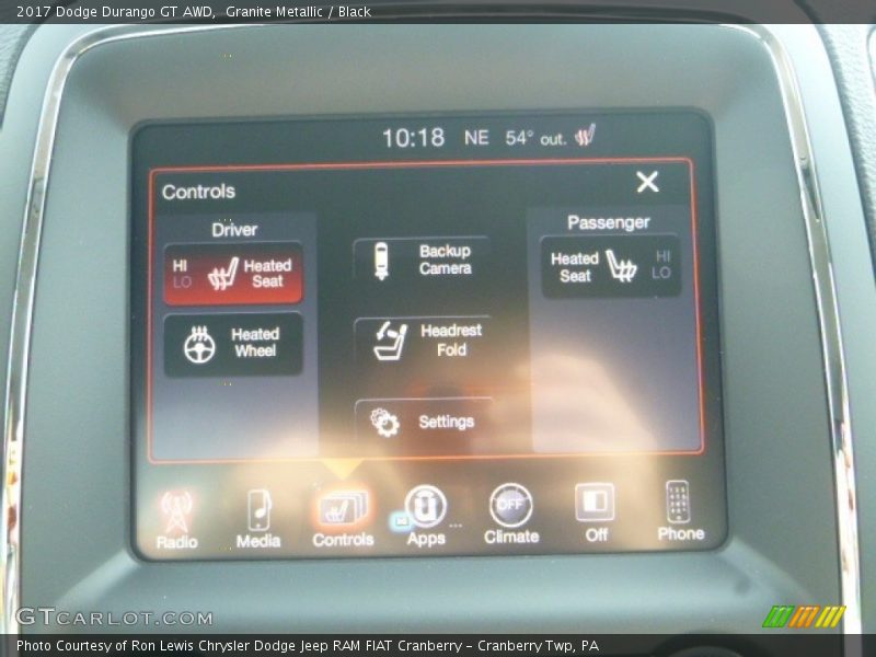 Granite Metallic / Black 2017 Dodge Durango GT AWD