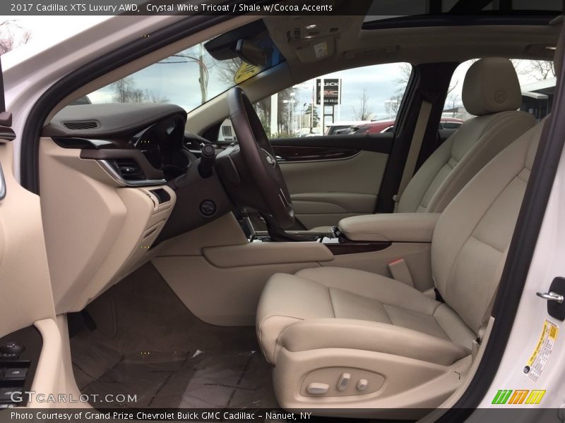 Crystal White Tricoat / Shale w/Cocoa Accents 2017 Cadillac XTS Luxury AWD
