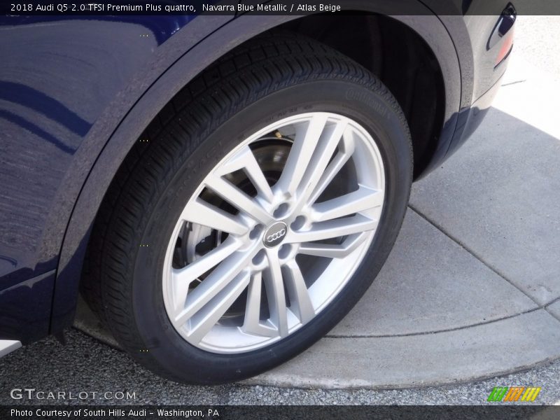 Navarra Blue Metallic / Atlas Beige 2018 Audi Q5 2.0 TFSI Premium Plus quattro