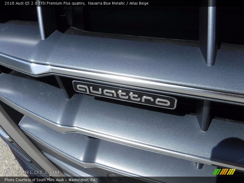 Navarra Blue Metallic / Atlas Beige 2018 Audi Q5 2.0 TFSI Premium Plus quattro