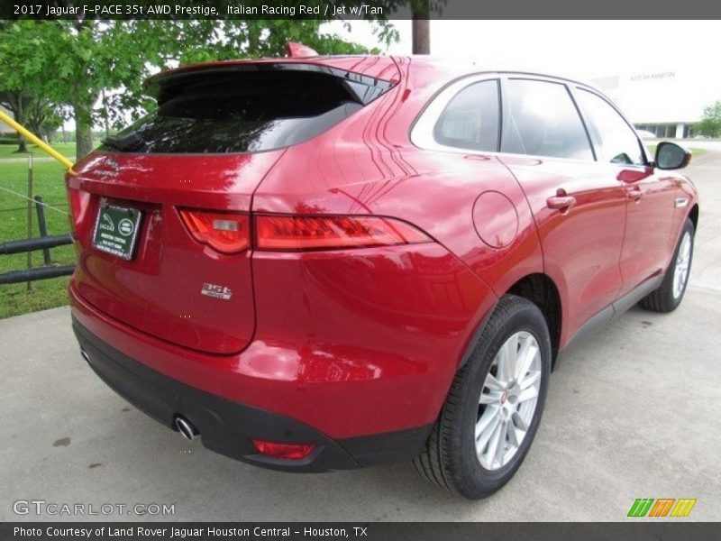 Italian Racing Red / Jet w/Tan 2017 Jaguar F-PACE 35t AWD Prestige