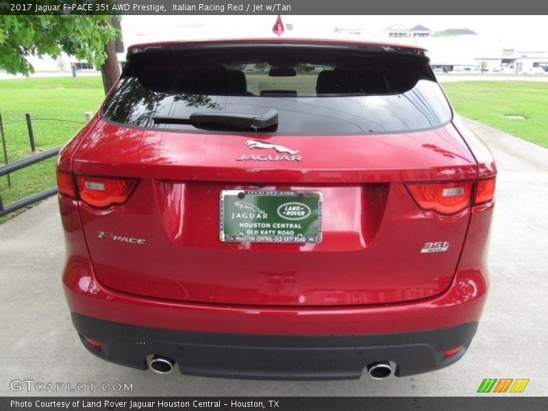 Italian Racing Red / Jet w/Tan 2017 Jaguar F-PACE 35t AWD Prestige