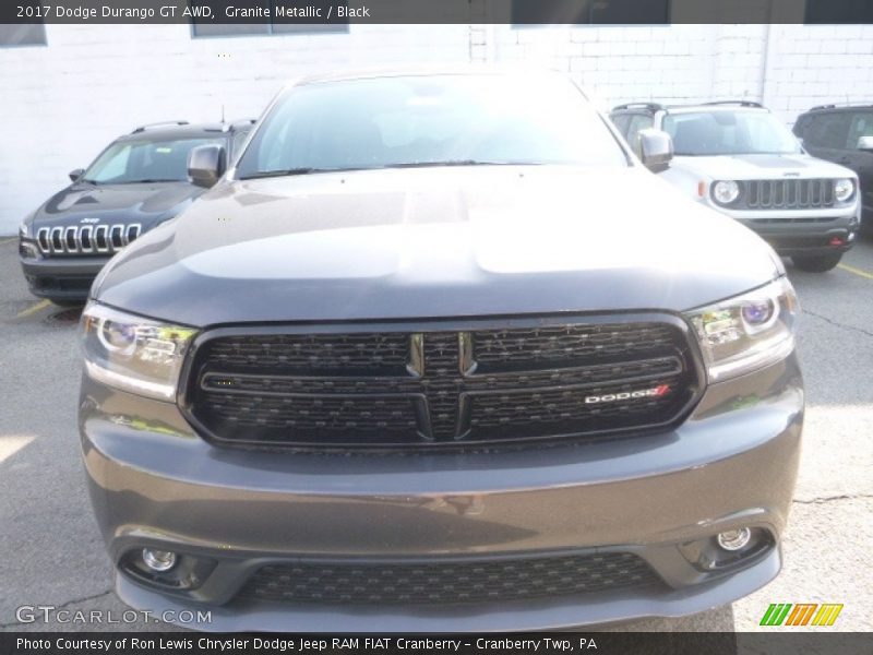 Granite Metallic / Black 2017 Dodge Durango GT AWD