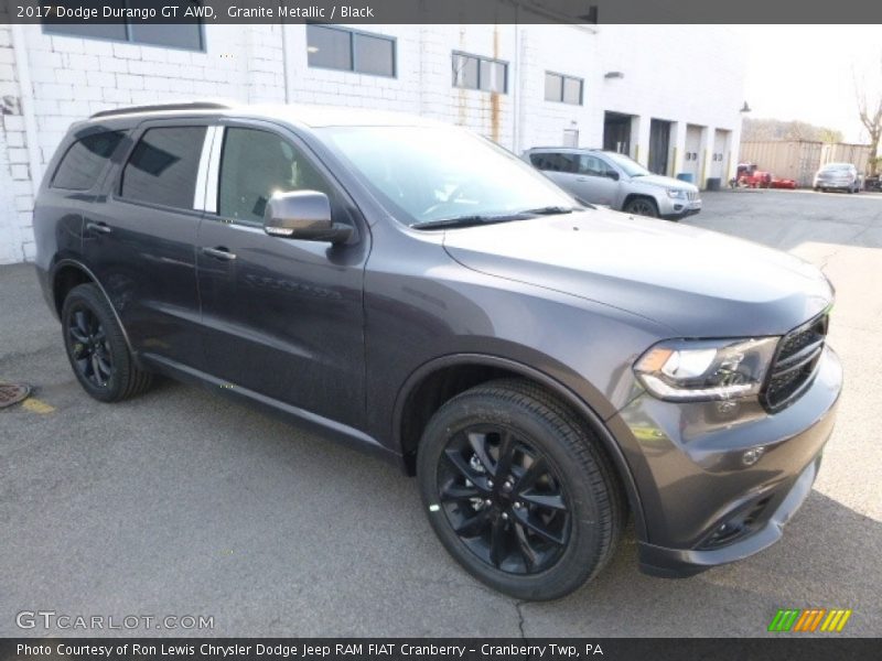 Granite Metallic / Black 2017 Dodge Durango GT AWD