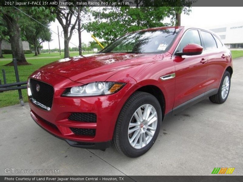 Italian Racing Red / Jet w/Tan 2017 Jaguar F-PACE 35t AWD Prestige