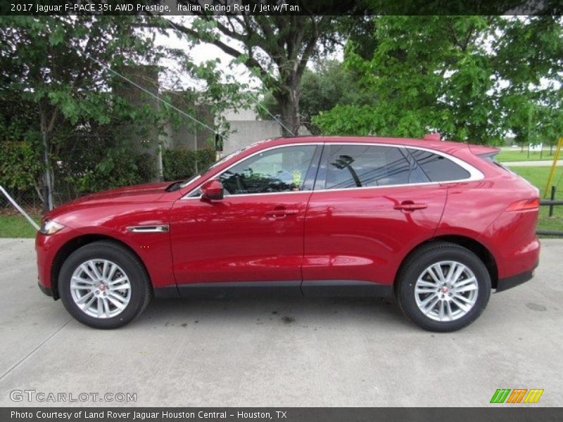 Italian Racing Red / Jet w/Tan 2017 Jaguar F-PACE 35t AWD Prestige