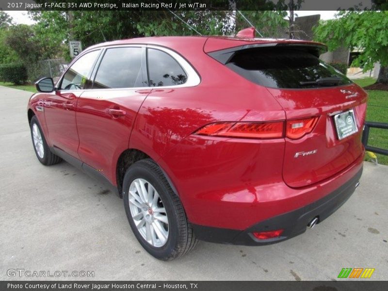 Italian Racing Red / Jet w/Tan 2017 Jaguar F-PACE 35t AWD Prestige