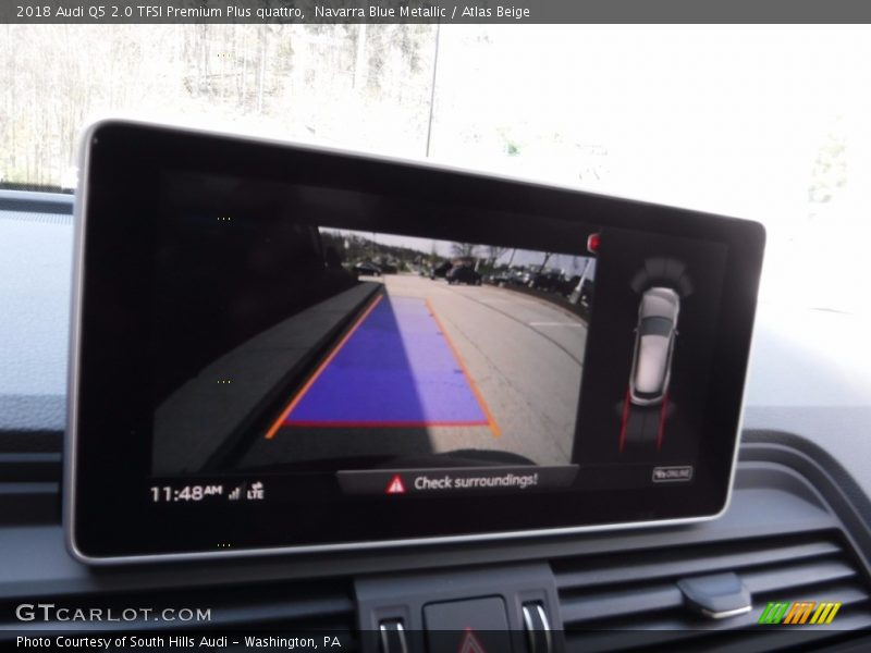 Navarra Blue Metallic / Atlas Beige 2018 Audi Q5 2.0 TFSI Premium Plus quattro