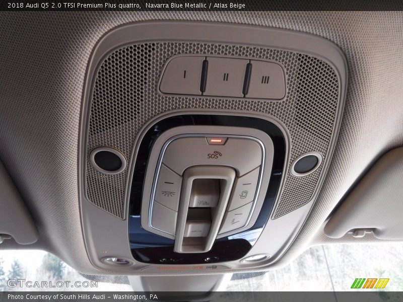 Navarra Blue Metallic / Atlas Beige 2018 Audi Q5 2.0 TFSI Premium Plus quattro