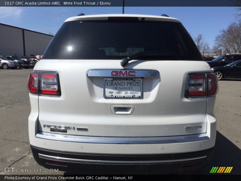 White Frost Tricoat / Ebony 2017 GMC Acadia Limited AWD