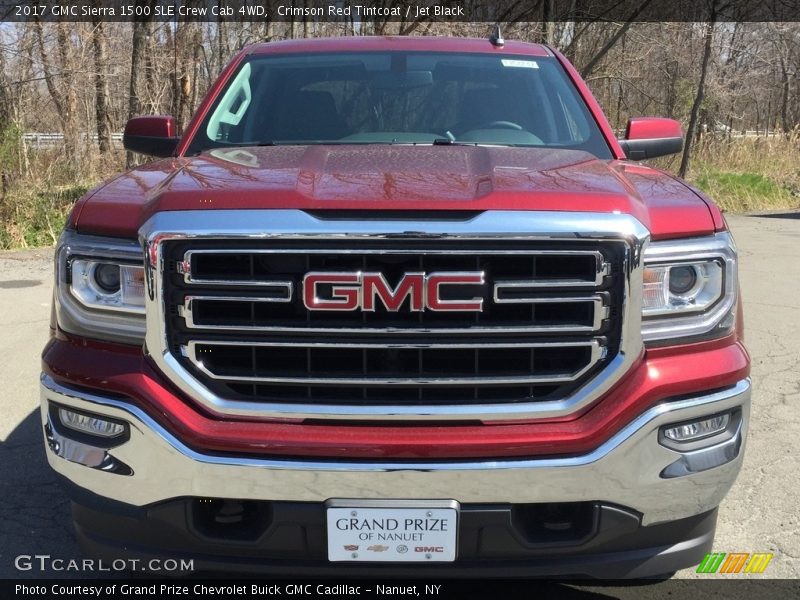 Crimson Red Tintcoat / Jet Black 2017 GMC Sierra 1500 SLE Crew Cab 4WD