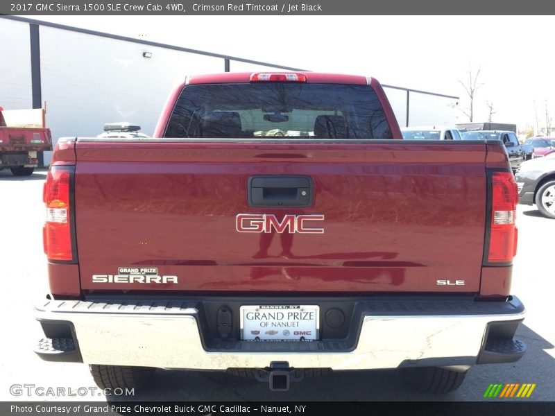 Crimson Red Tintcoat / Jet Black 2017 GMC Sierra 1500 SLE Crew Cab 4WD